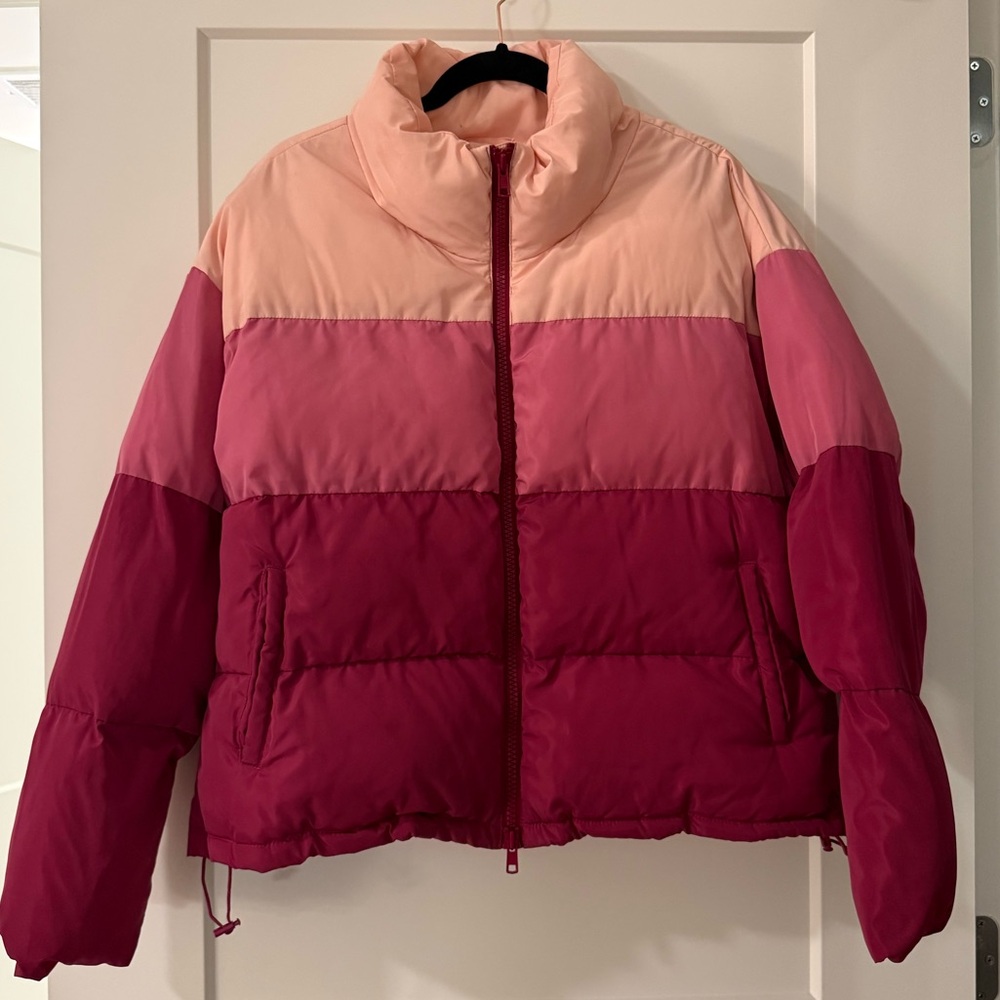 Rebecca Minkoff Pink and Red Women's Puffer Jacket